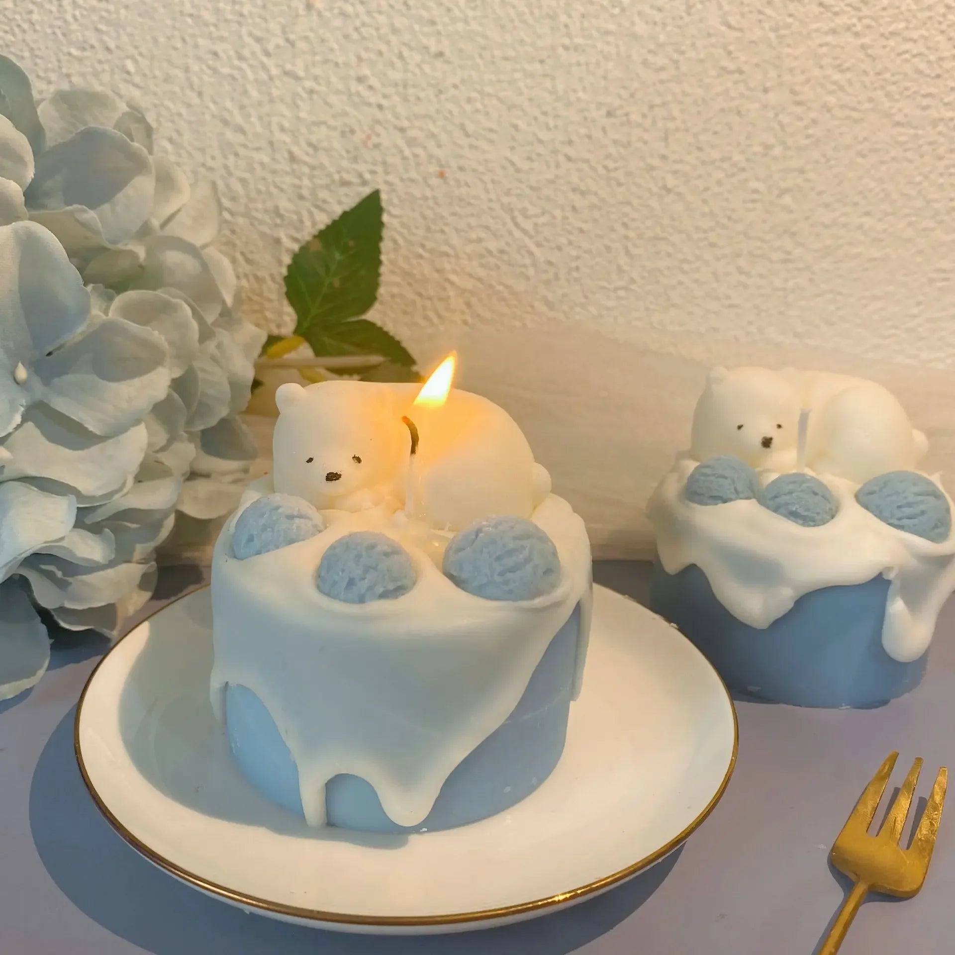 Ins Table Decor Cake Shaped Scented Candle
