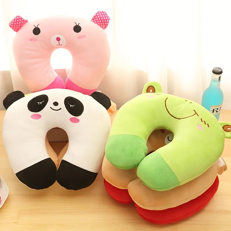 Cartoon Cute Neck Pillow Creative Neck Pillow High Speed Rail Travel Nap U-shaped Pillow